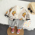 Spring and Autumn Children's Knitted Sweater Long Sleeve Cardigan Set of Three
